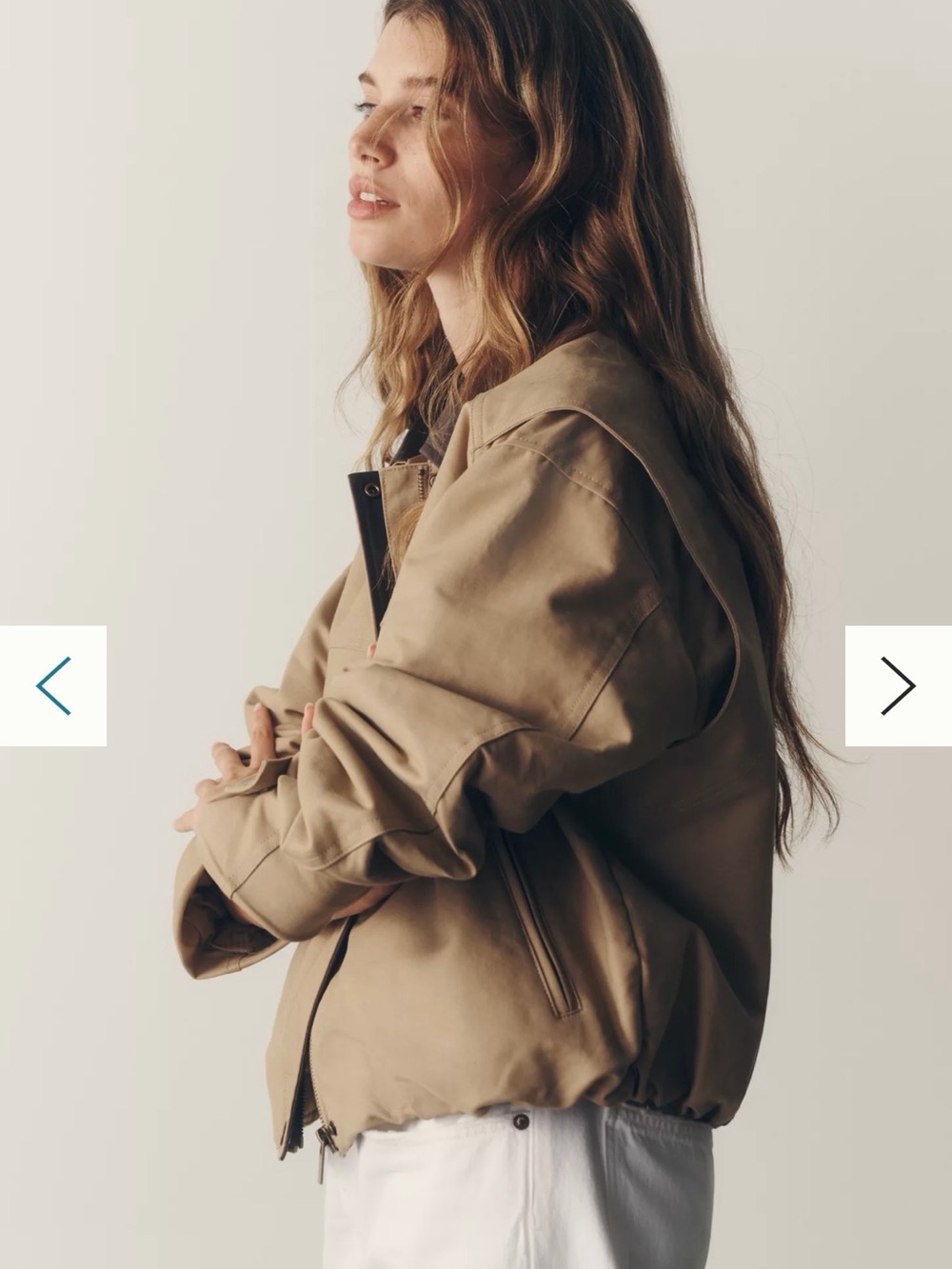 NWT; Pilcro Khaki 100% Cotton Utility Jacket - Picture 2 of 6